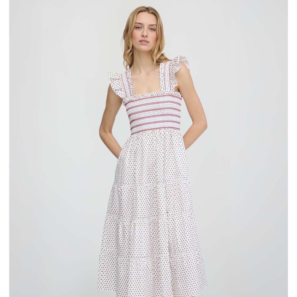 Hill House Home The Ellie Nap Dress - White Poppy Half Drop Size XSWhite Poppy H